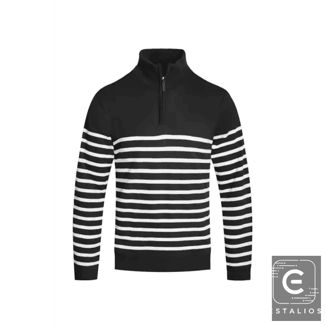 Amp Up Your Look with the Ultimate Striped Quarterzip Set - Estalios