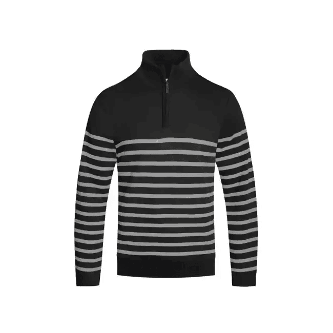 Amp Up Your Look with the Ultimate Striped Quarterzip Set - Estalios
