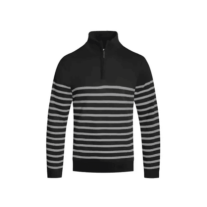 Amp Up Your Look with the Ultimate Striped Quarterzip Set - Estalios