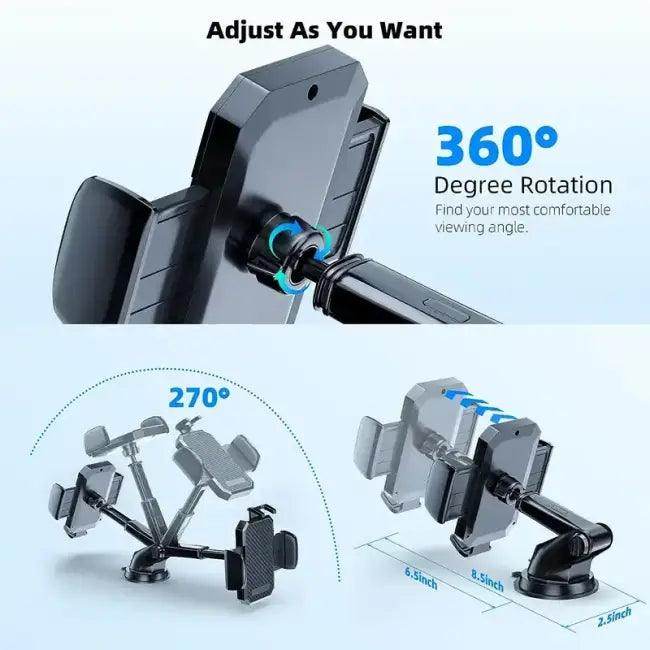 SuctionPro Phone Mount for Unmatched Driving Convenience - Estalios