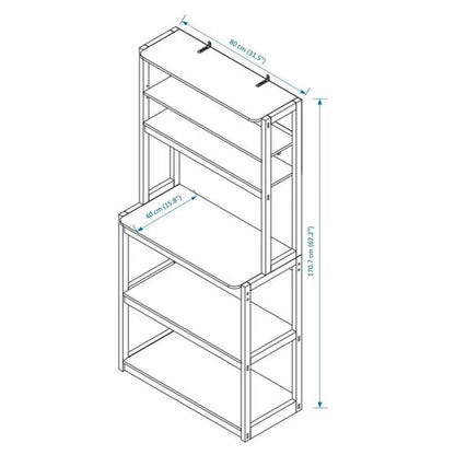Suitable For Kitchen Cabinet 5 Layer Packaging Rack Shelf - Estalios