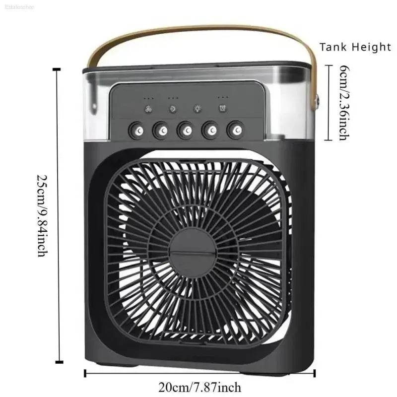 Summer Cooling Fan Desktop Humidifier Portable Spray Chiller - Estalios