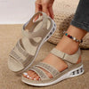 Summer Rhinestone Wedges Sandals Air Cushion Beach Shoes - Estalios