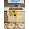 Boston Terrier Towel: Wipe Up Woof-tastic Fun! Dog-themed Kitchen Towel. Dog-themed Kitchen Towel - Estalios