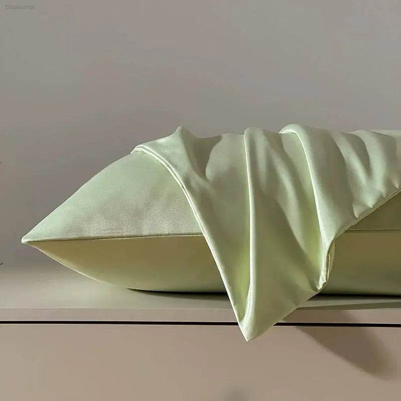 Summer Washed Ice Silk Double Pillow Case for Home Use - Estalios