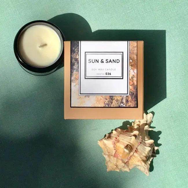 Sun And Sand Candle for Coastal Elegance and Relaxation - Estalios