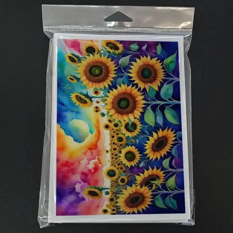 Sunflower Watercolor Cards: Sunshine in Every Note! **product Description:** Brighten Someone's Day with our Delightful Packaged Sunflower Watercolor Cards - Estalios