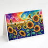 Sunflower Watercolor Cards: Sunshine in Every Note! **product Description:** Brighten Someone's Day with our Delightful Packaged Sunflower Watercolor Cards - Estalios