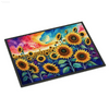 Sunshine Welcome: Sunflower Color Doormat! Sunflower Field Doormat: Bring Sunshine to your Doorstep! Welcome Guests with the Vibrant Charm - Estalios