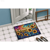 Sunshine Welcome: Sunflower Color Doormat! Sunflower Field Doormat: Bring Sunshine to your Doorstep! Welcome Guests with the Vibrant Charm - Estalios