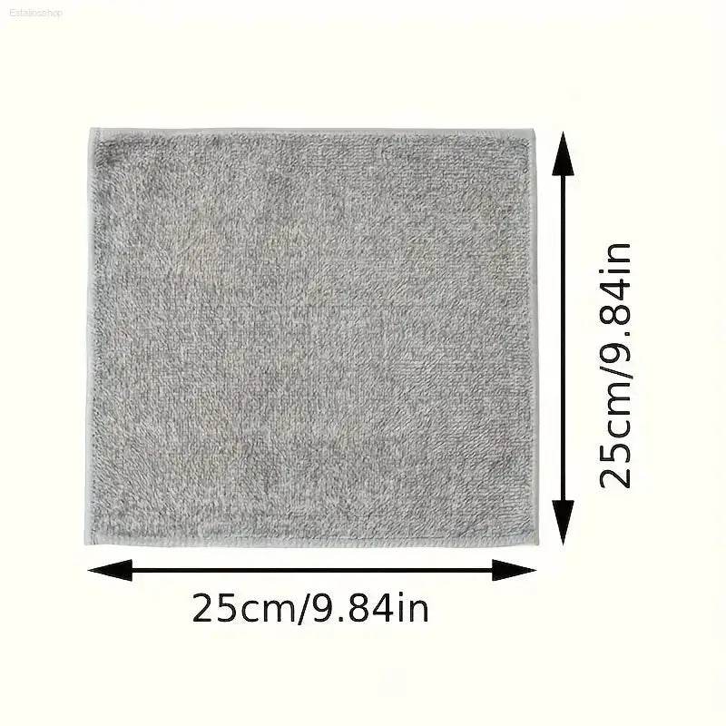 Super Absorbent Gray Bamboo Charcoal Dishcloths - 1/12PCS Microfiber Kitchen Wiping Rags for Anti-Grease Cleaning - Estalios