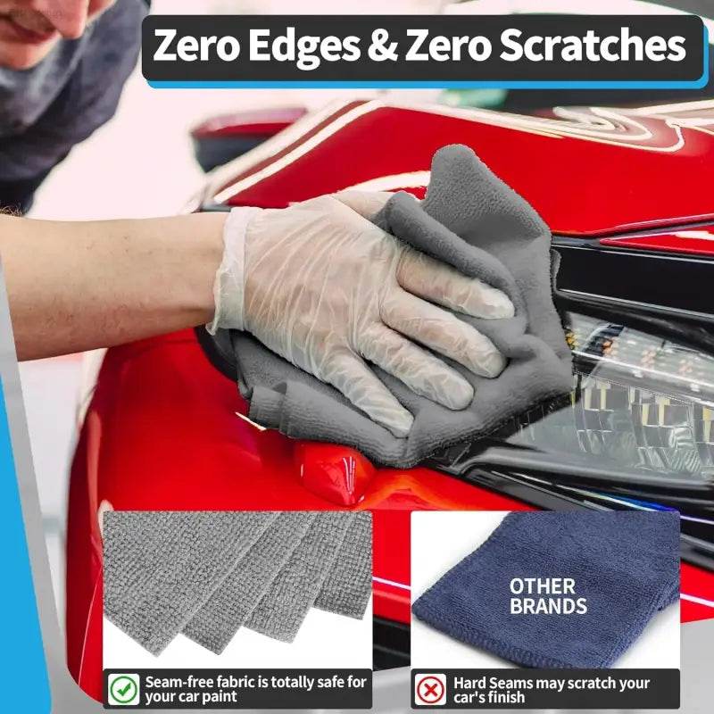 Super Absorbent Gray Bamboo Charcoal Dishcloths - 1/12PCS Microfiber Kitchen Wiping Rags for Anti-Grease Cleaning - Estalios