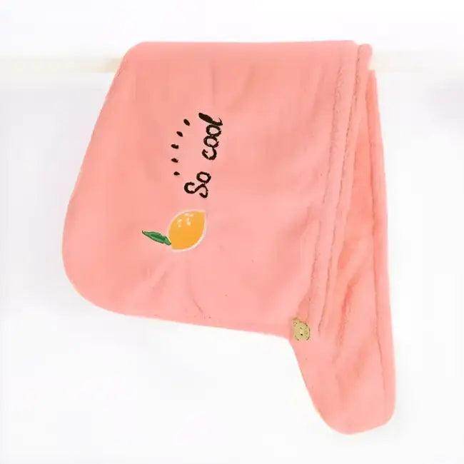 Super Absorbent Hair Towels for Quick Drying - Pink & Purple Star Designs - Estalios