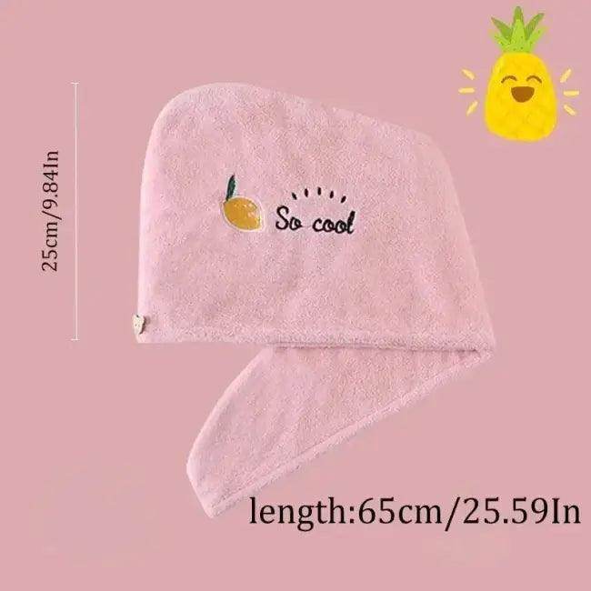 Super Absorbent Hair Towels for Quick Drying - Pink & Purple Star Designs - Estalios