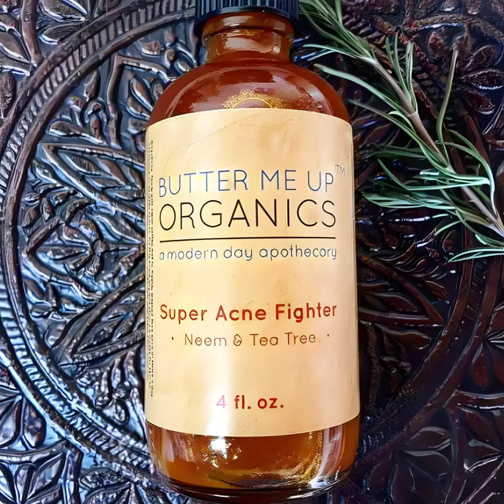 Bottle of Super Acne Fighter Seed Oil Transformation – organic acne treatment solution