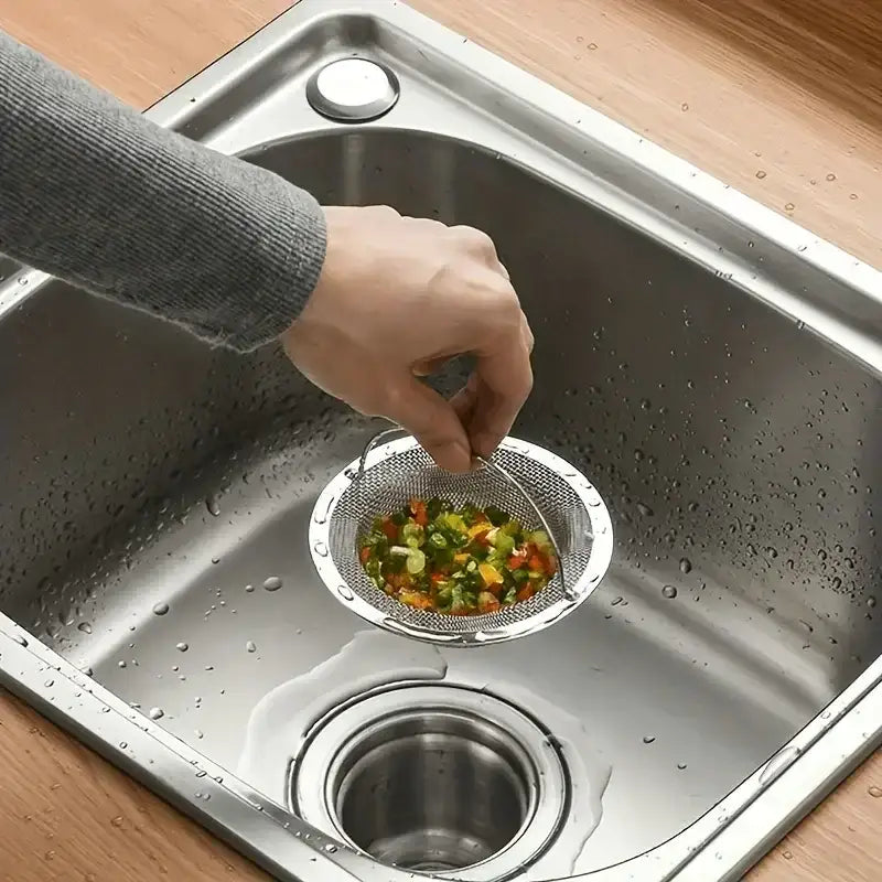 Stainless steel Super Sink Strainer drain hole filter, the ultimate hair catcher stopper