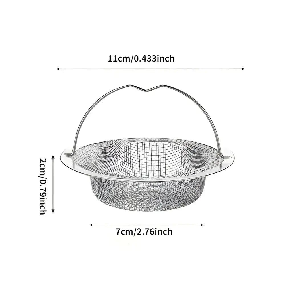 Stainless steel Super Sink Strainer drain hole filter for effective hair catcher stopper