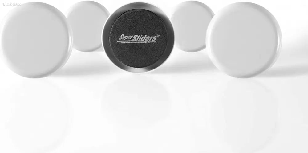 Effortless Moving with Super Sliders: 2.5" Round Reusable Furniture Sliders for Carpet - 8 Pack in Gray