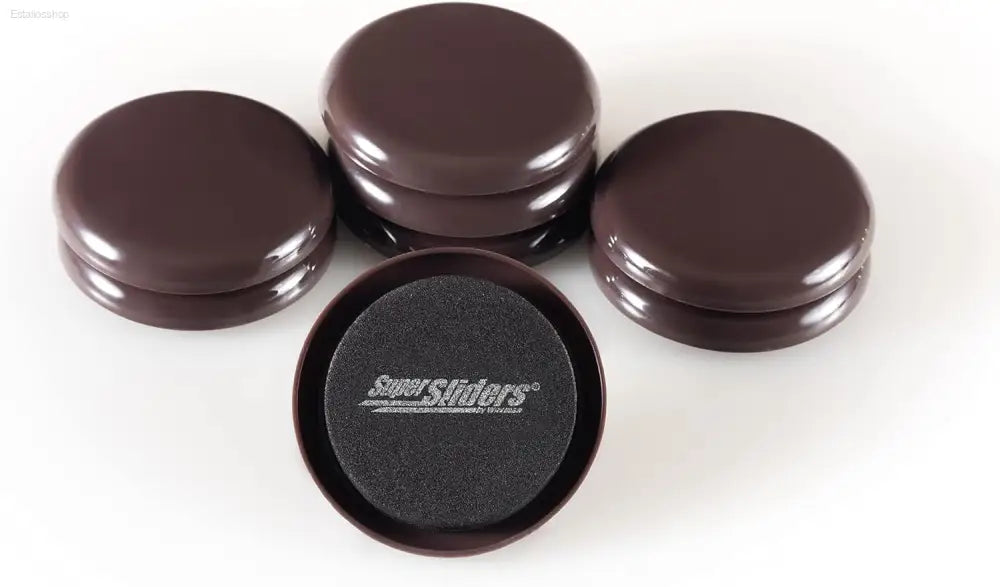 Effortless Moving with Super Sliders: 2.5" Round Reusable Furniture Sliders for Carpet - 8 Pack in Gray