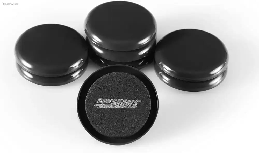 Super Sliders 2.5 Inch Round Reusable Furniture Sliders for Easy Movement on Carpeted Surfaces