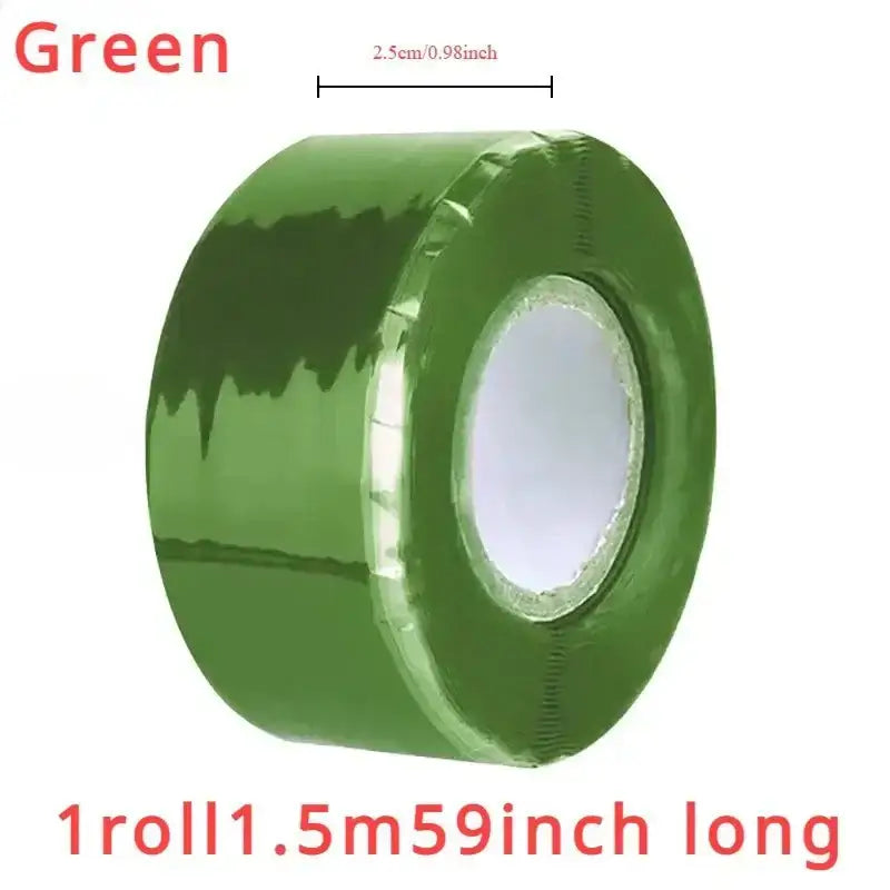 Green roll of Super Strong Waterproof Silicone Tape for easy leaks seal repair