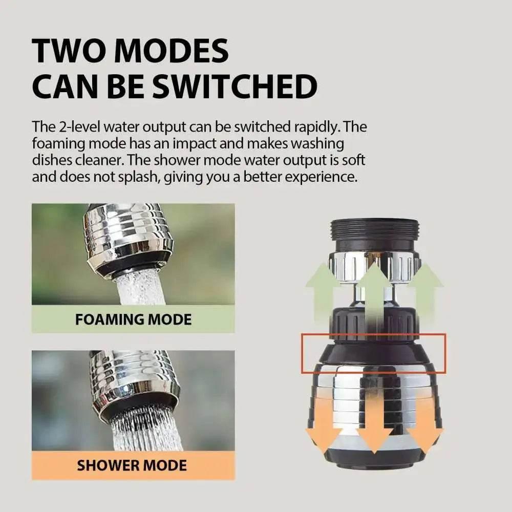Supercharged Shower Head Home Kitchen Faucet Anti-Splash Head - Estalios