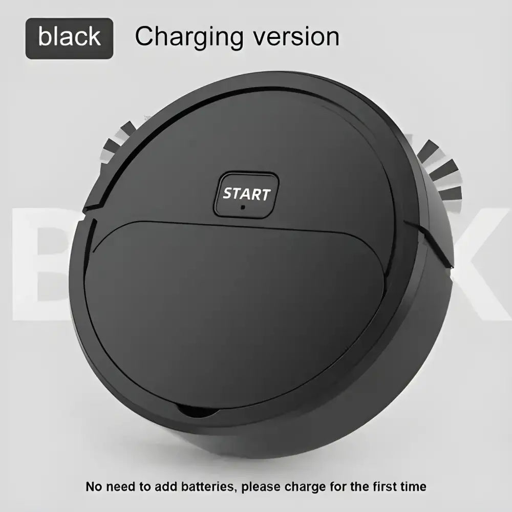 Black robotic vacuum cleaner from Sweeping Robot for a Fully Automatic Household