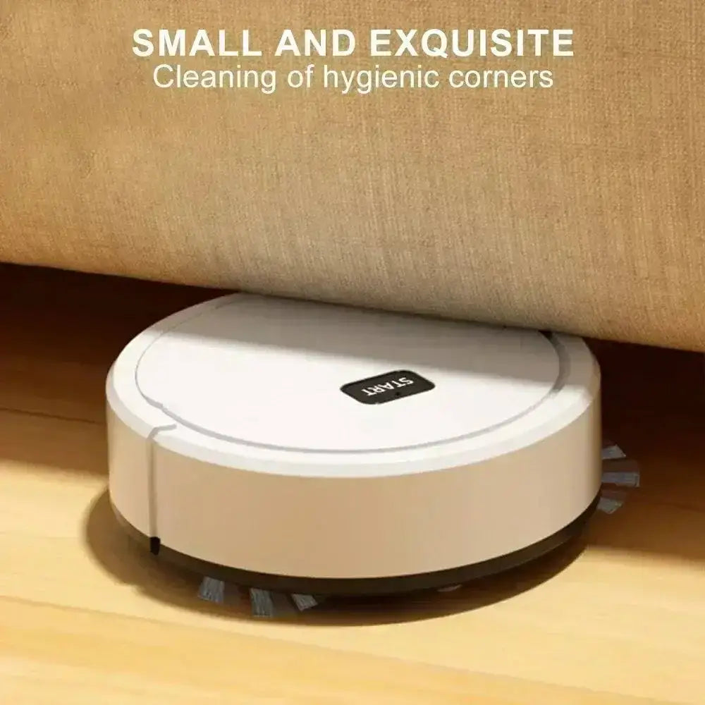 White robotic vacuum cleaner from Sweeping Robot for a Fully Automatic Household