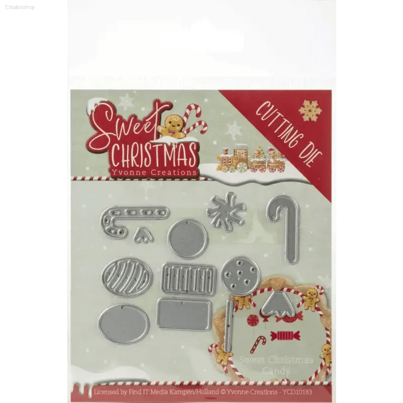 Sweet Christmas Candy Die Set: Craft Holiday Magic! Create Festive and Delightful Christmas Crafts with our Sweet Christmas Cutting Die Set. Perfect for Adding a Touch of Holiday - Estalios