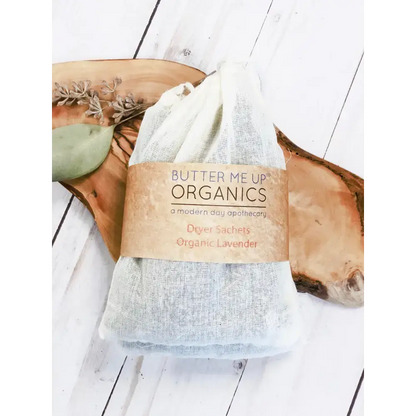 Sweet Lavender Dreams Dryer Sachets made with organic lavender for a calming scent