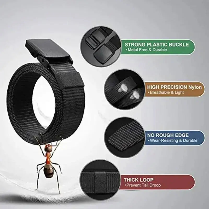 Black nylon belt with plastic buckle for outdoor hunting and military automatic buckle use