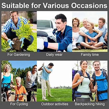 Collage of people using Tactical Breathable Hunting Belt with Military Automatic Buckle