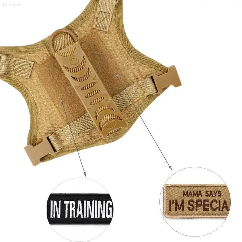 Tactical Puppy Harness Leash For Small Dogs Adjustable - Estalios
