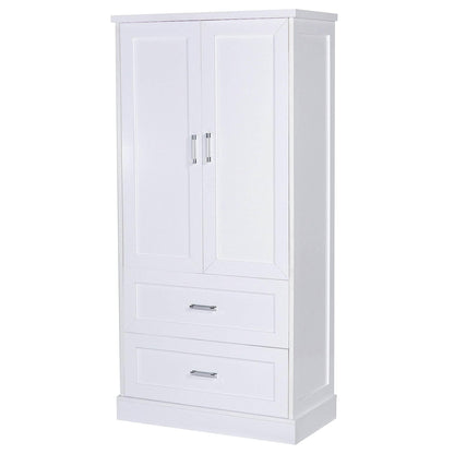 Tall Bathroom Storage Cabinet with Adjustable Shelf and Drawers - Estalios