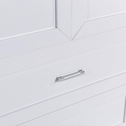 Tall Bathroom Storage Cabinet with Adjustable Shelf and Drawers - Estalios