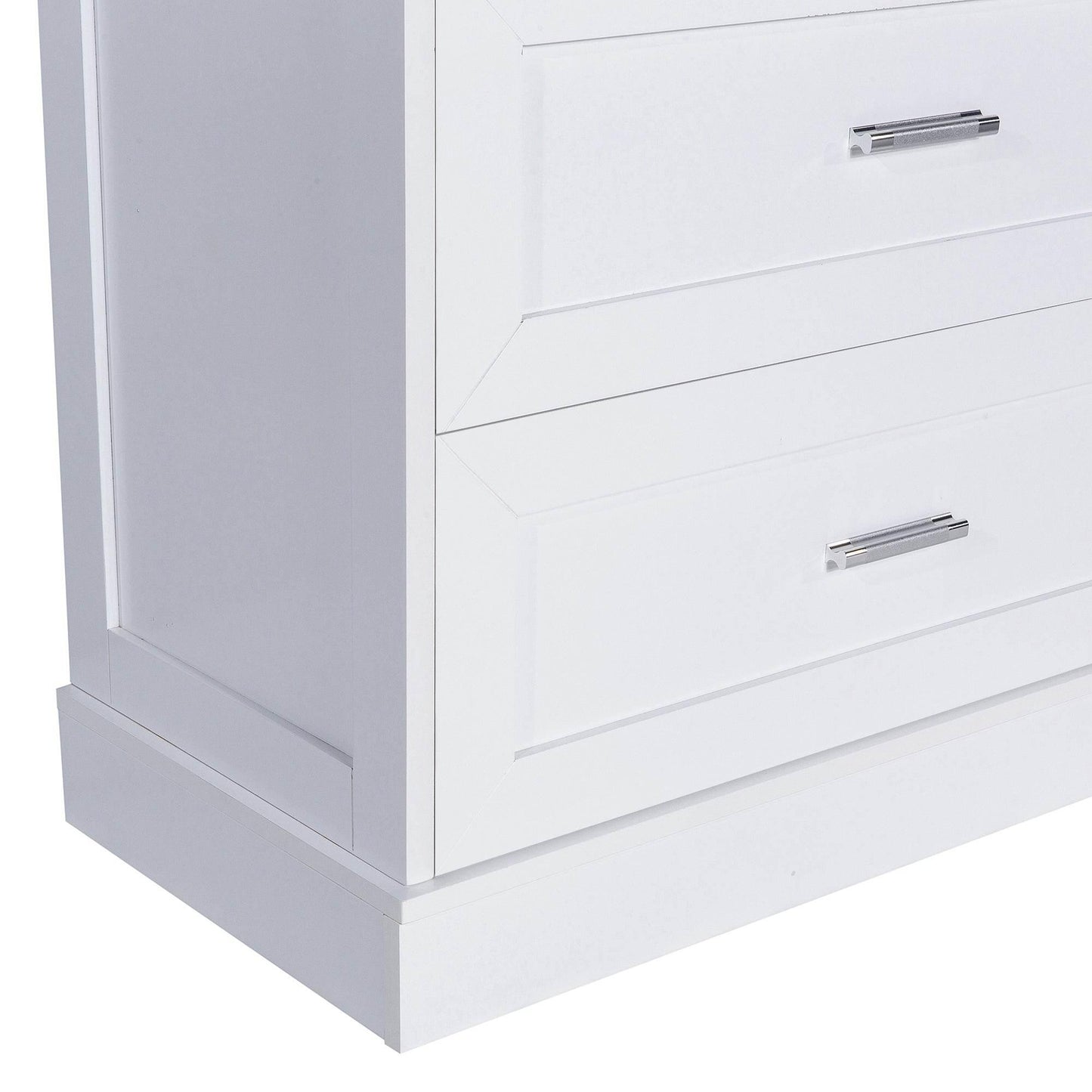 Tall Bathroom Storage Cabinet with Adjustable Shelf and Drawers - Estalios