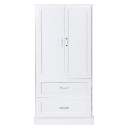 Tall Bathroom Storage Cabinet with Adjustable Shelf and Drawers - Estalios