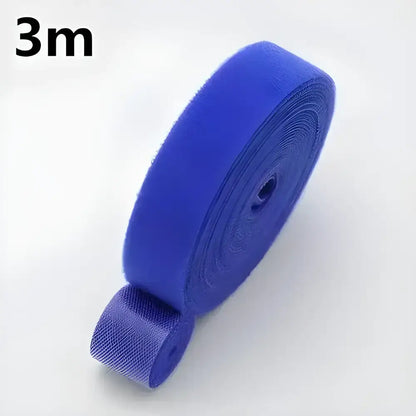 Blue hook and loop fastener roll perfect for Tame Cable Chaos with Winder Tape