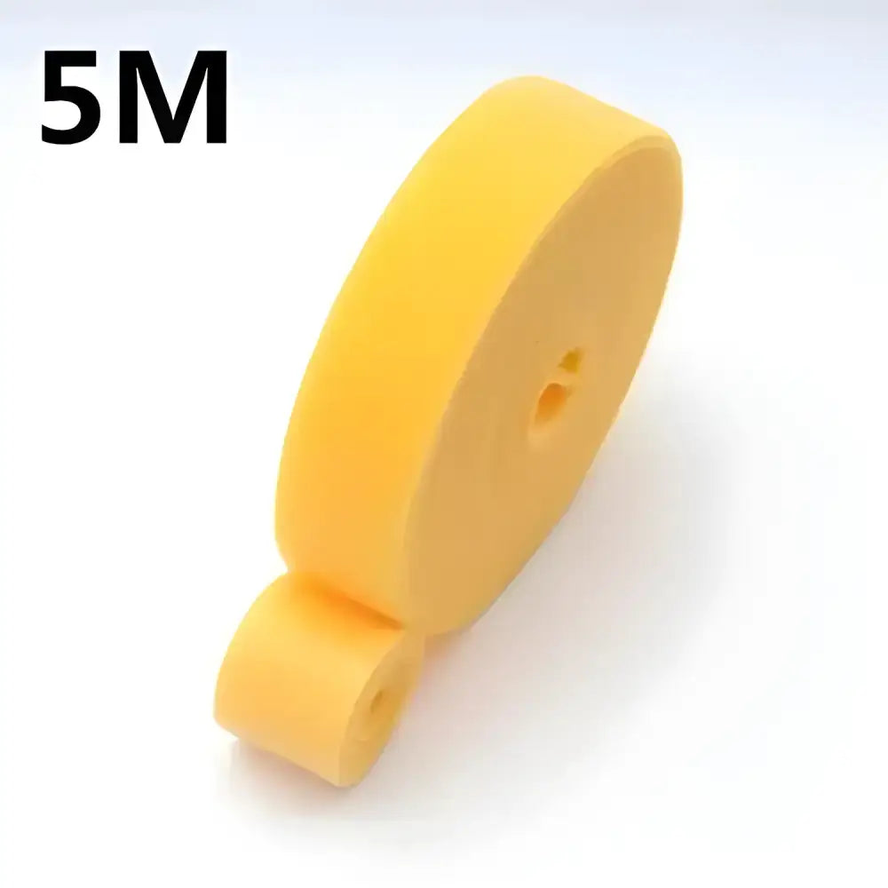 Yellow foam tape roll for easy cable management with Winder Tape. Perfect for earphones!