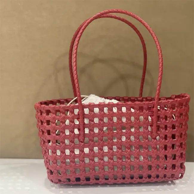 Tan Woven Tote Bag with Drawstring Liner for Style - Estalios