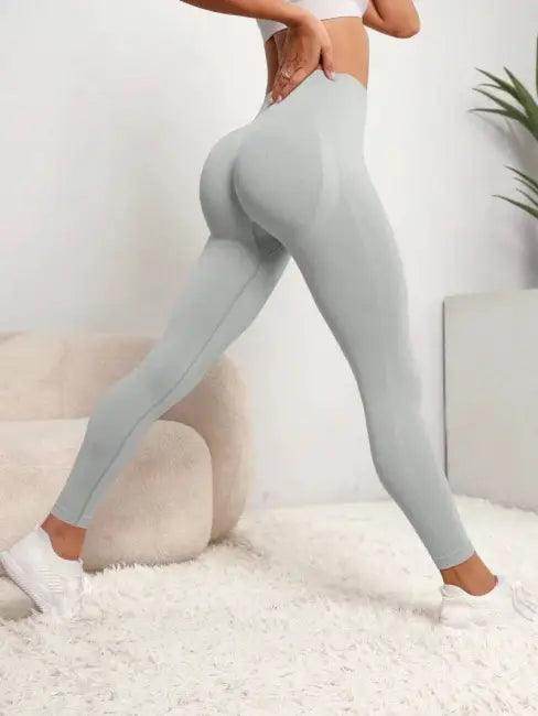 Taupe Seamless Hip Lifting Leggings for Women - Flatter Your Figure - Estalios