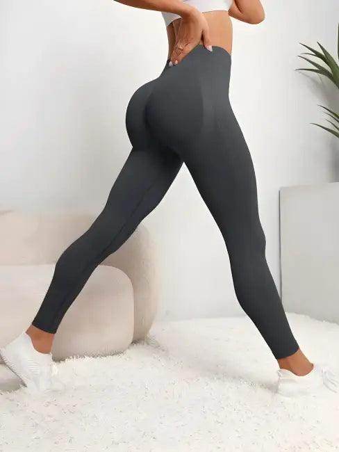 Taupe Seamless Hip Lifting Leggings for Women - Flatter Your Figure - Estalios