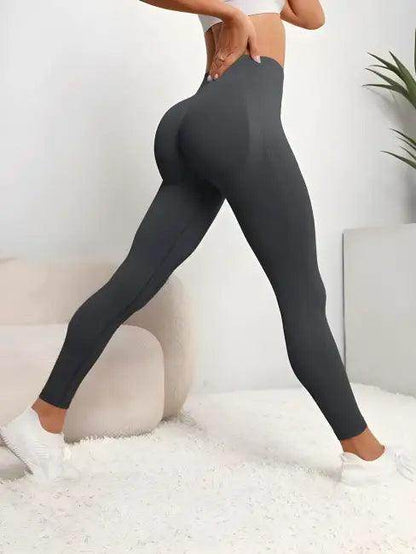 Taupe Seamless Hip Lifting Leggings for Women - Flatter Your Figure - Estalios