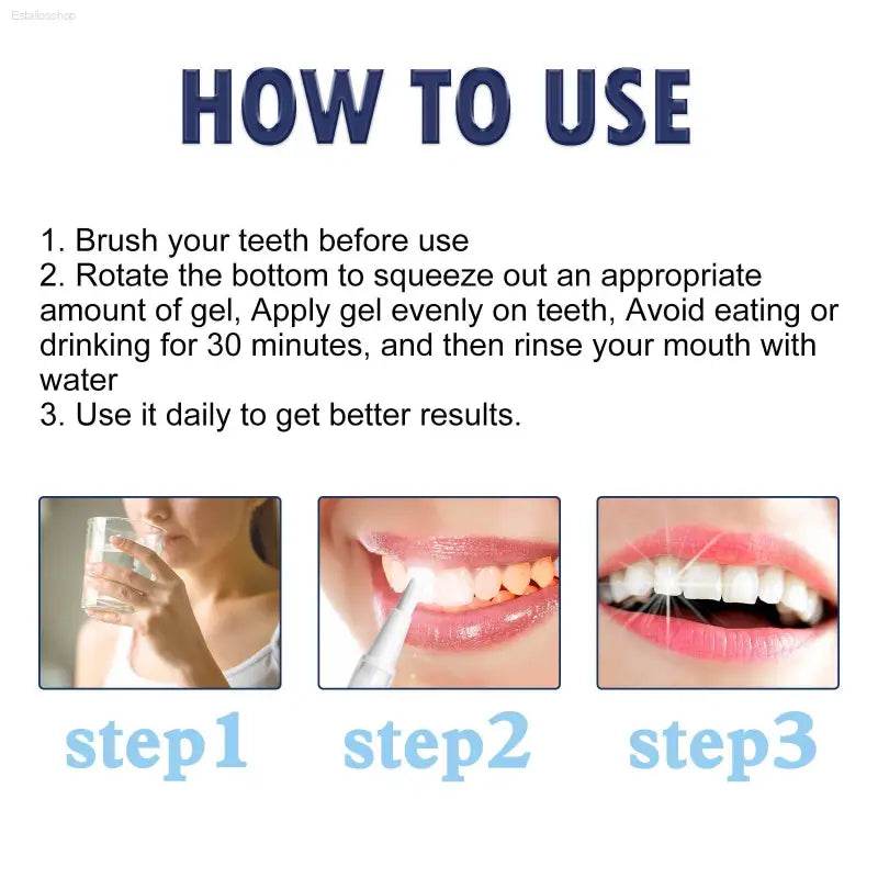Teeth Whitening Essence Pen for Brightening Your Smile - Estalios