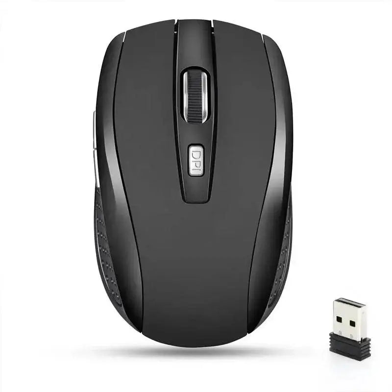 Slick black wireless computer mouse perfect for smooth and hassle-free navigation