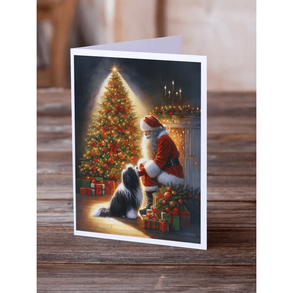 Santa Paws Christmas Cards Spread Christmas Cheer! Product Description: Get Ready to Unleash Some Serious Holiday Happiness with our Adorable Santa Paws Christmas Cards! - Estalios