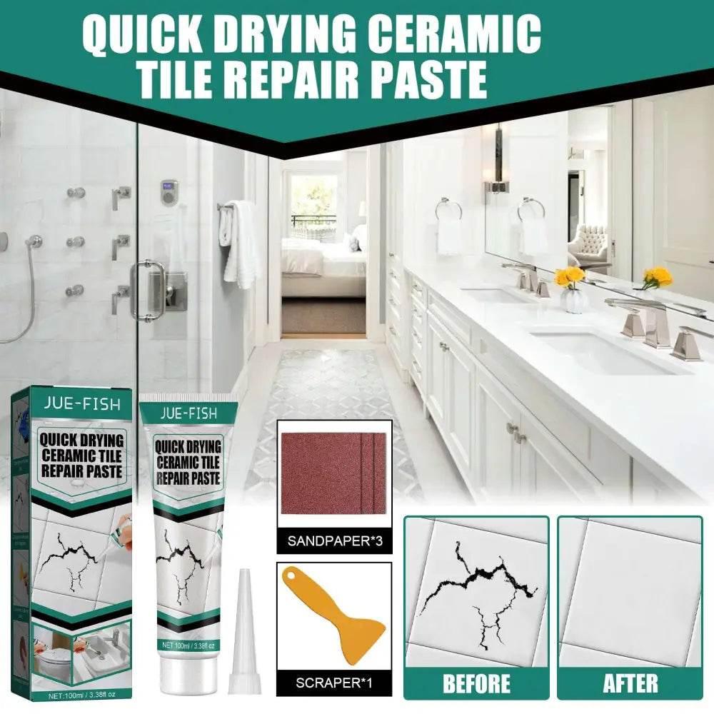 Tile Repair Paste Quick Drying Adhesive for Marble Bathtub - Estalios
