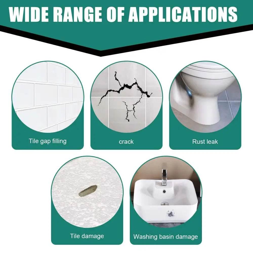 Tile Repair Paste Quick Drying Adhesive for Marble Bathtub - Estalios
