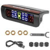Enhanced Solar Tire Pressure Monitoring System with Temperature Alerts and 4 External Sensors - Save Fuel & Drive Safely! - Estalios