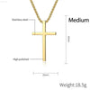Triple Cross Titanium Steel Necklace: Unfadeable Faith - Estalios